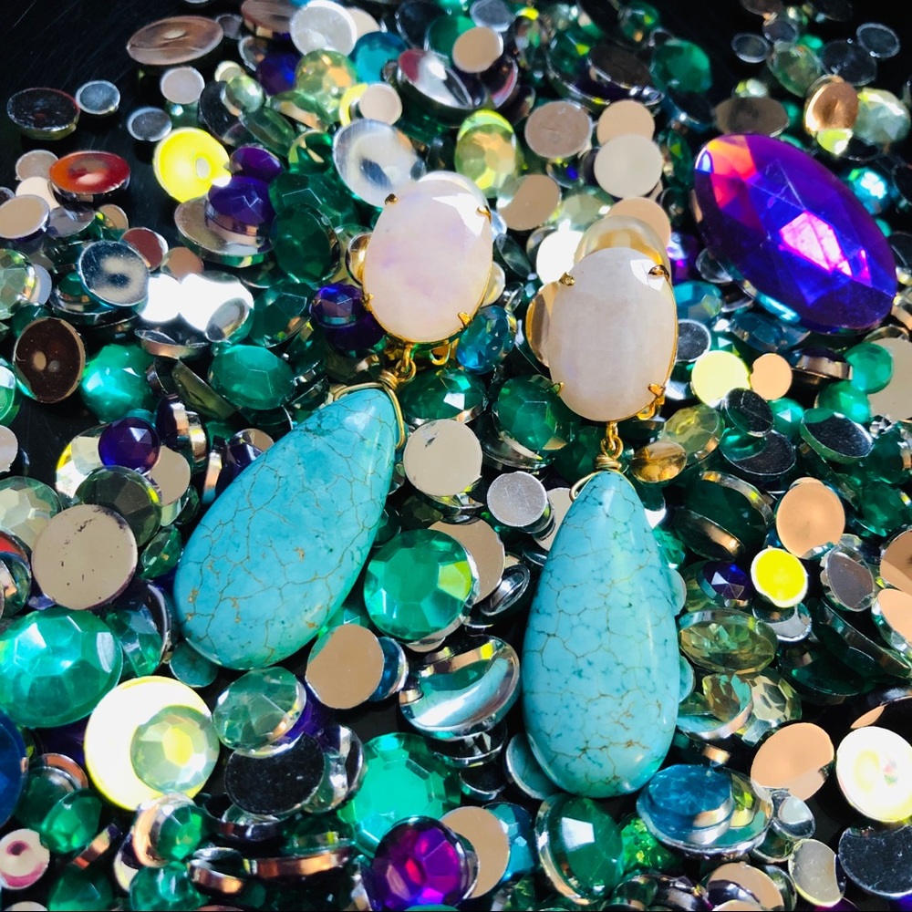 ❗️SOLD ❗️Vintage Turquoise Clip On Earrings